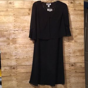 Jessica Howard 2 Piece Black Ladies Dress